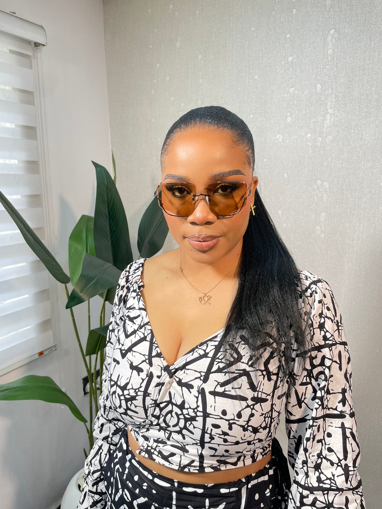 BROOKE RIMLESS SUNGLASSES