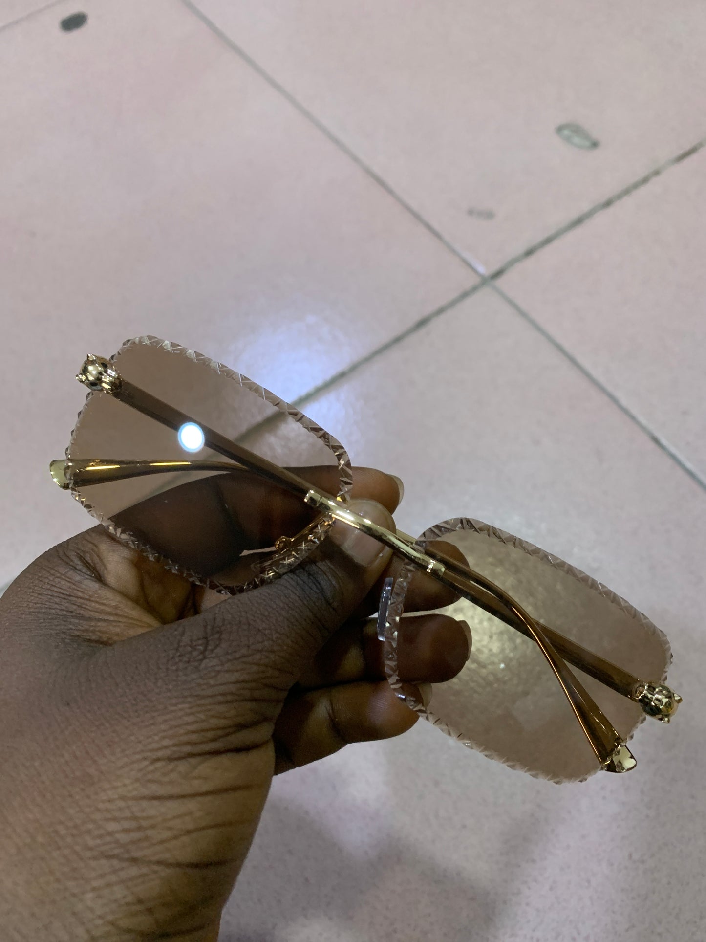 LEOPARD RIMLESS 2 SUNGLASSES