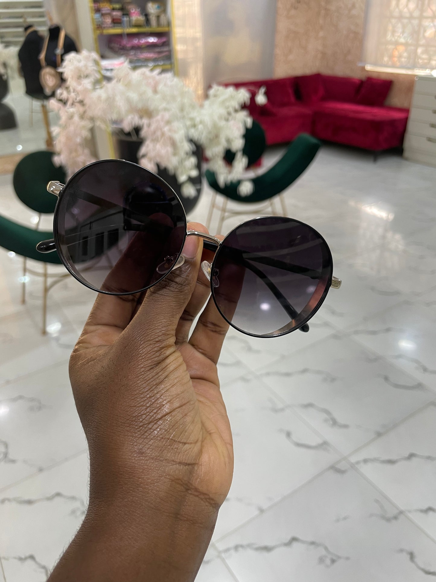 TOCHI 1 ROUND METAL SUNGLASSES