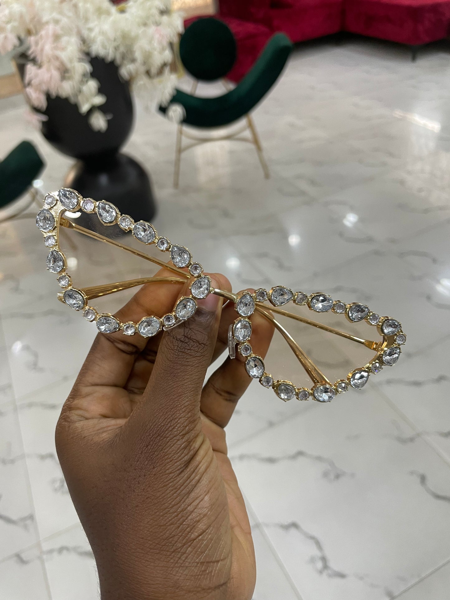 STUDDED CATEYE