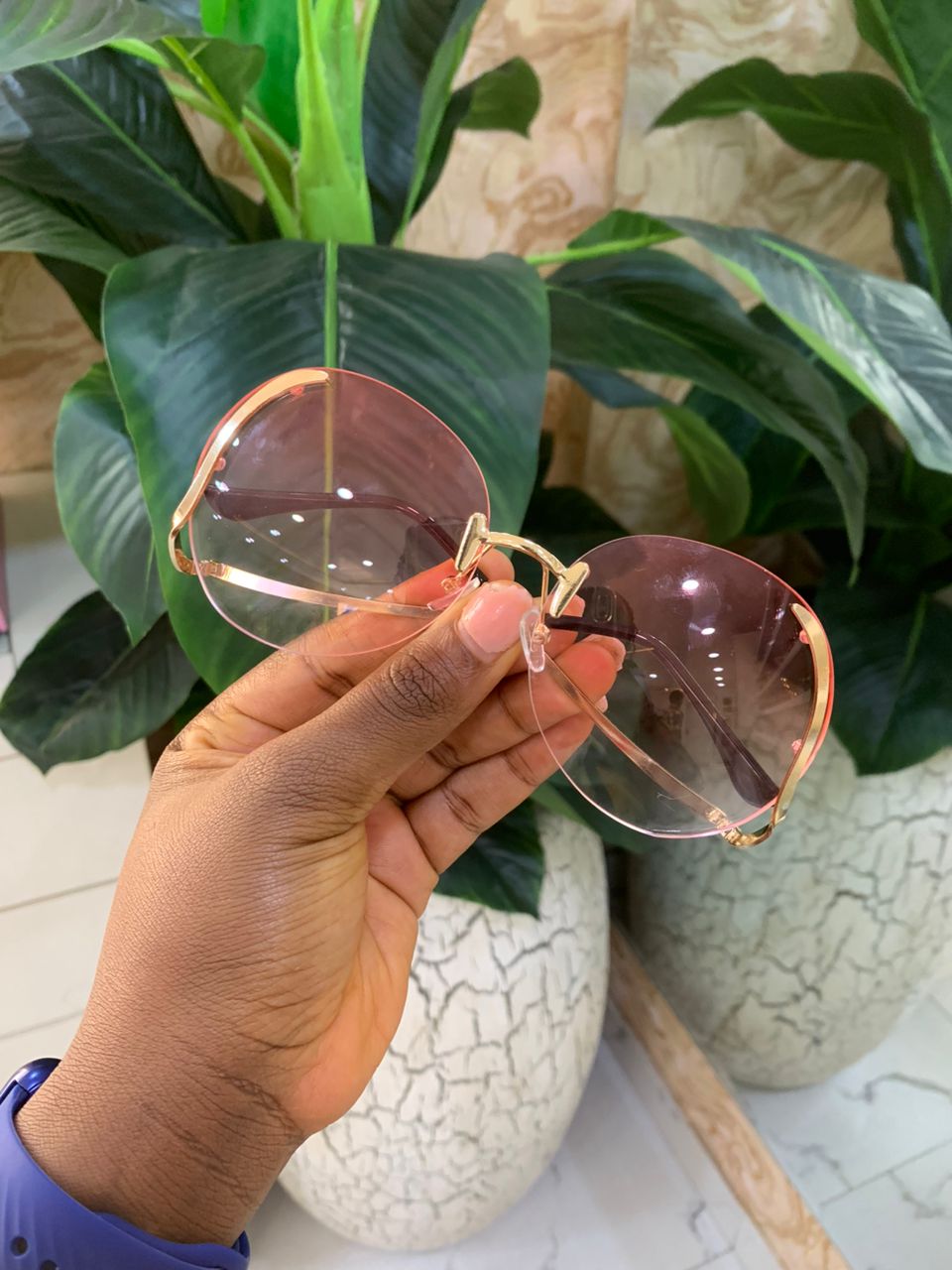 LN 2 CURVED TEMPLE RIMLESS