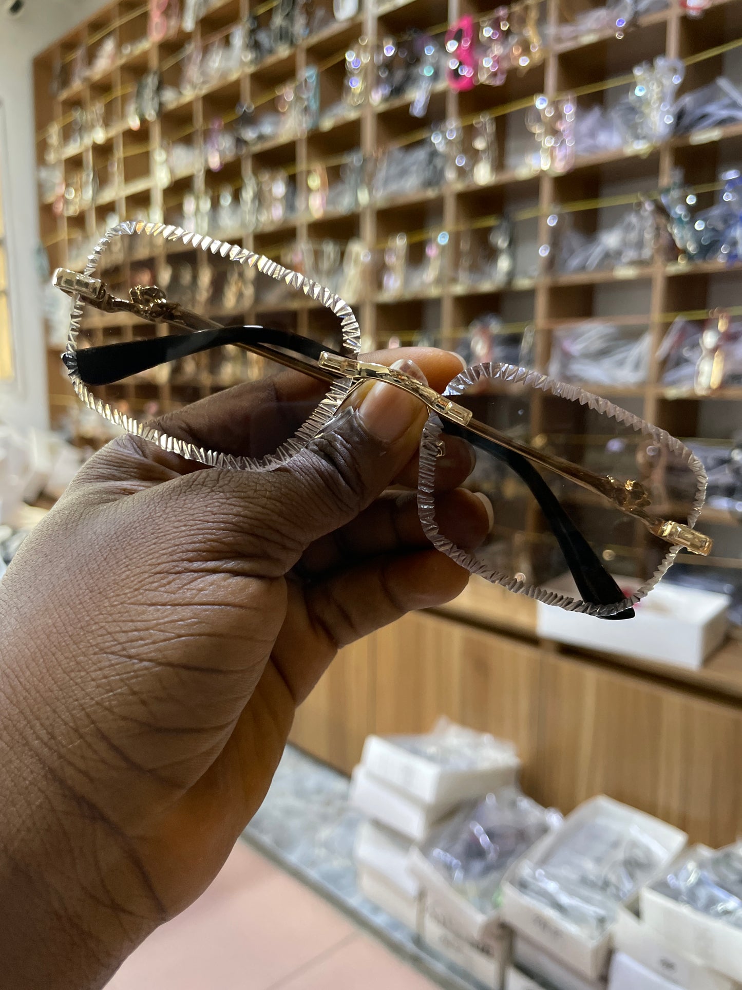 LEOPARD RIMLESS SHADES