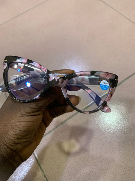 FLORAL CATEYE GLASSES
