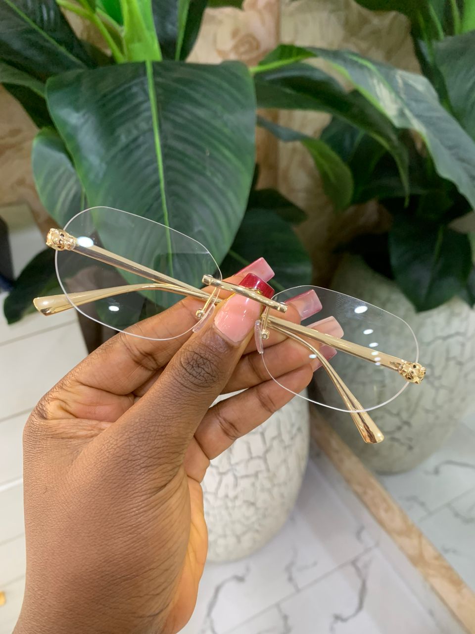 LEOPARD RIMLESS SHADES