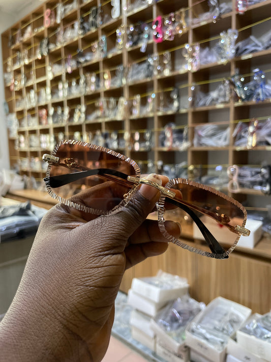 LEOPARD RIMLESS SHADES