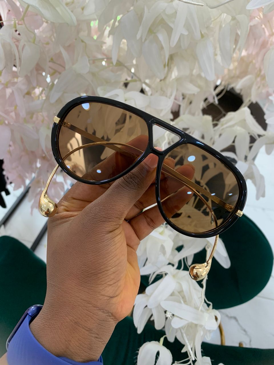 SAGE BALL TEMPLE AVIATOR SHADES