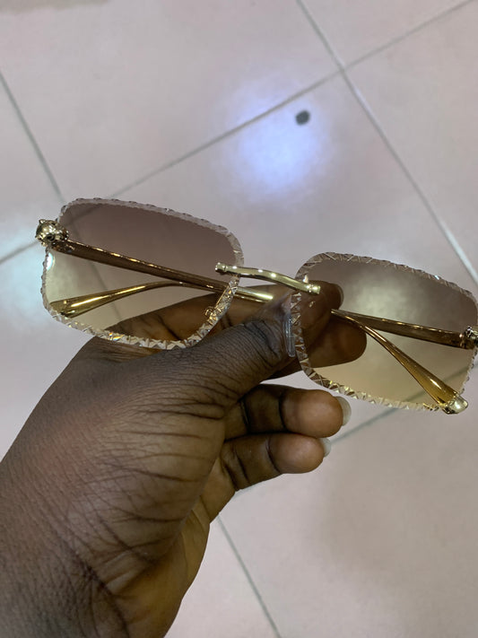 LEOPARD RIMLESS 2 SUNGLASSES