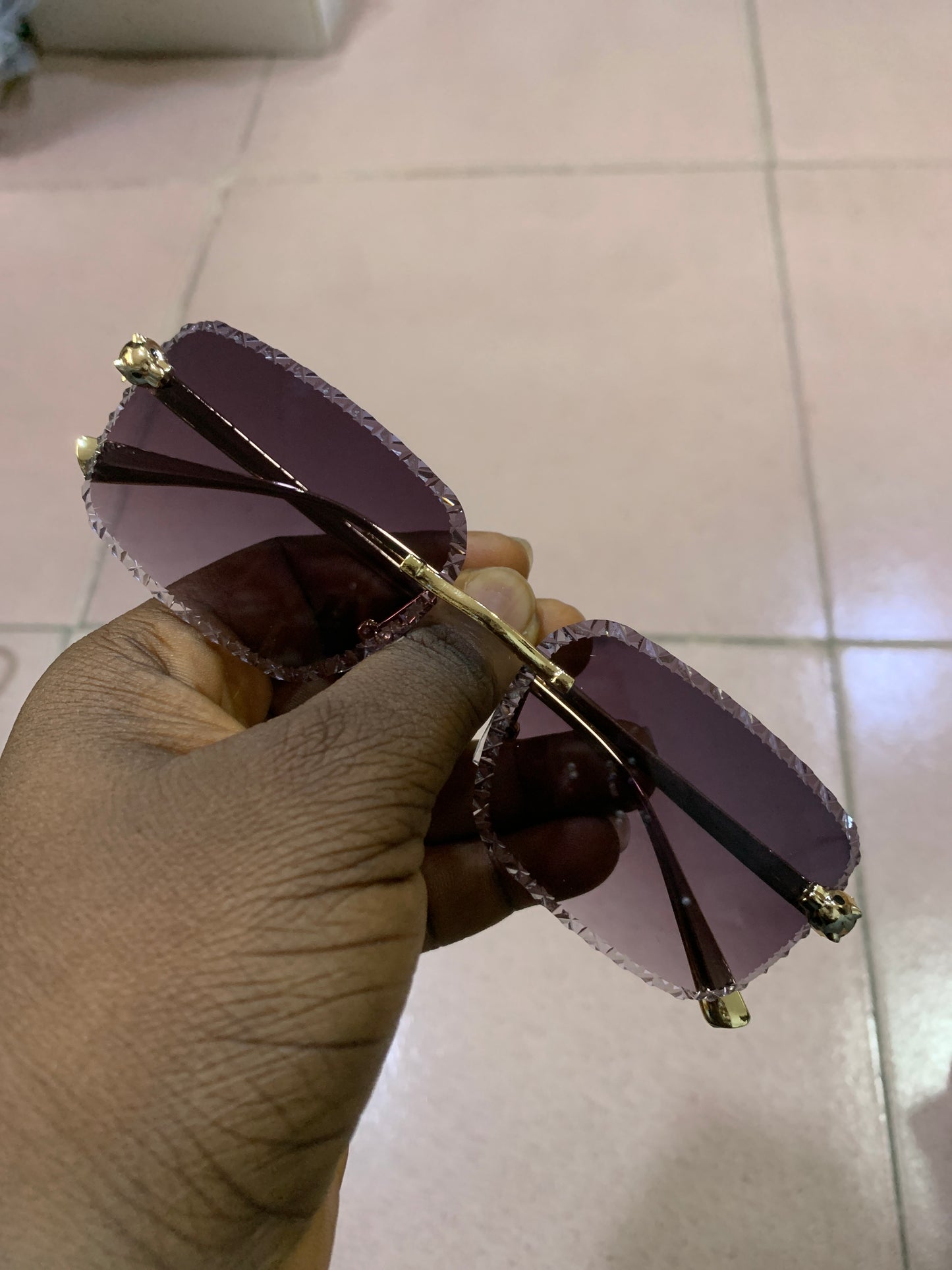LEOPARD RIMLESS 2 SUNGLASSES