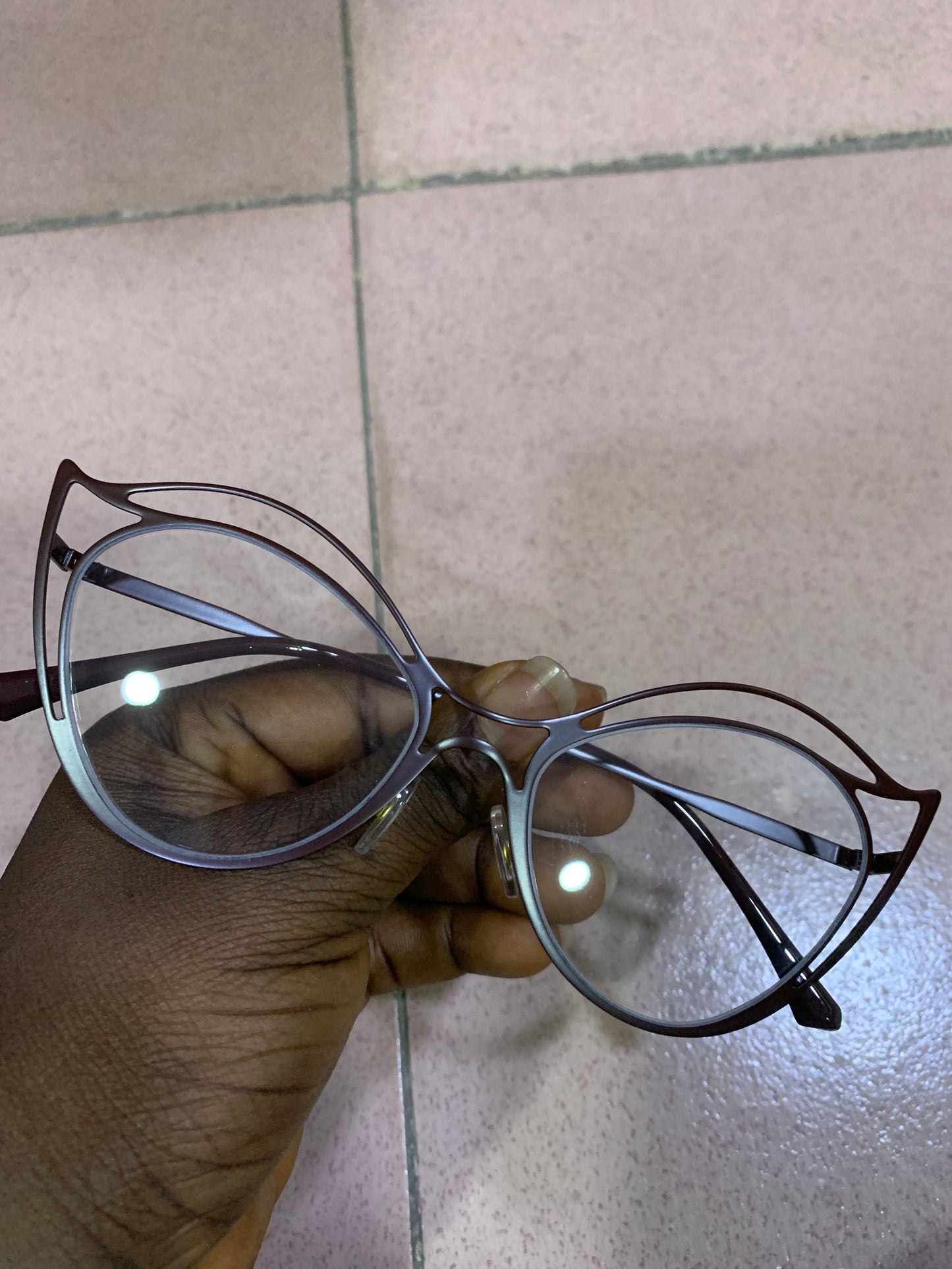 HIGH METAL CATEYE GLASSES