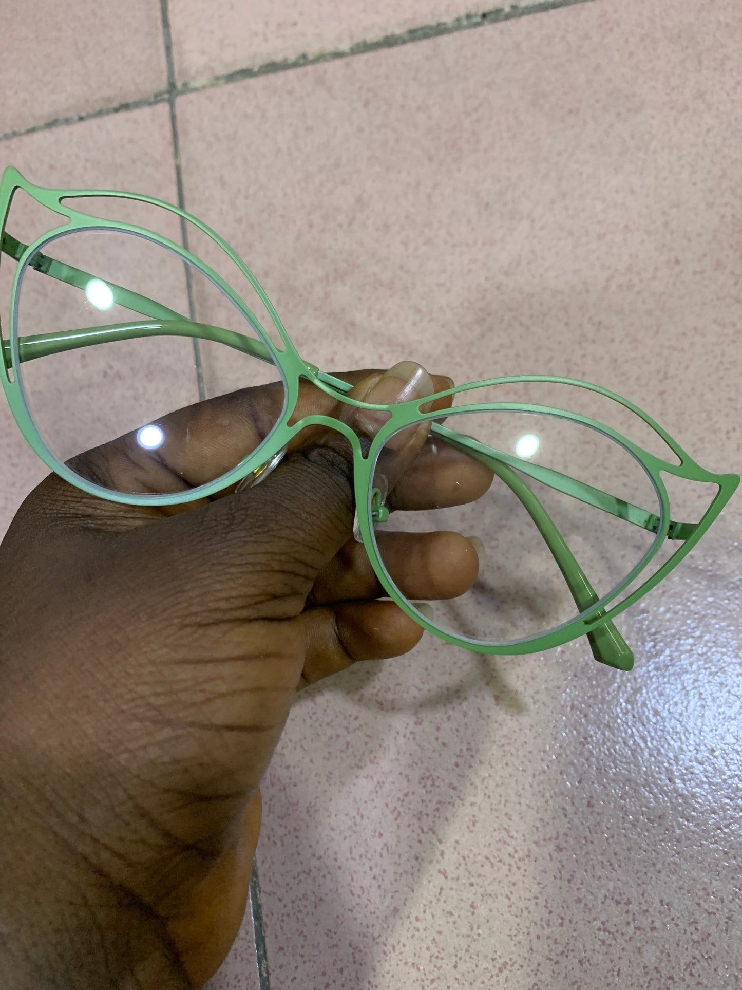 HIGH METAL CATEYE GLASSES