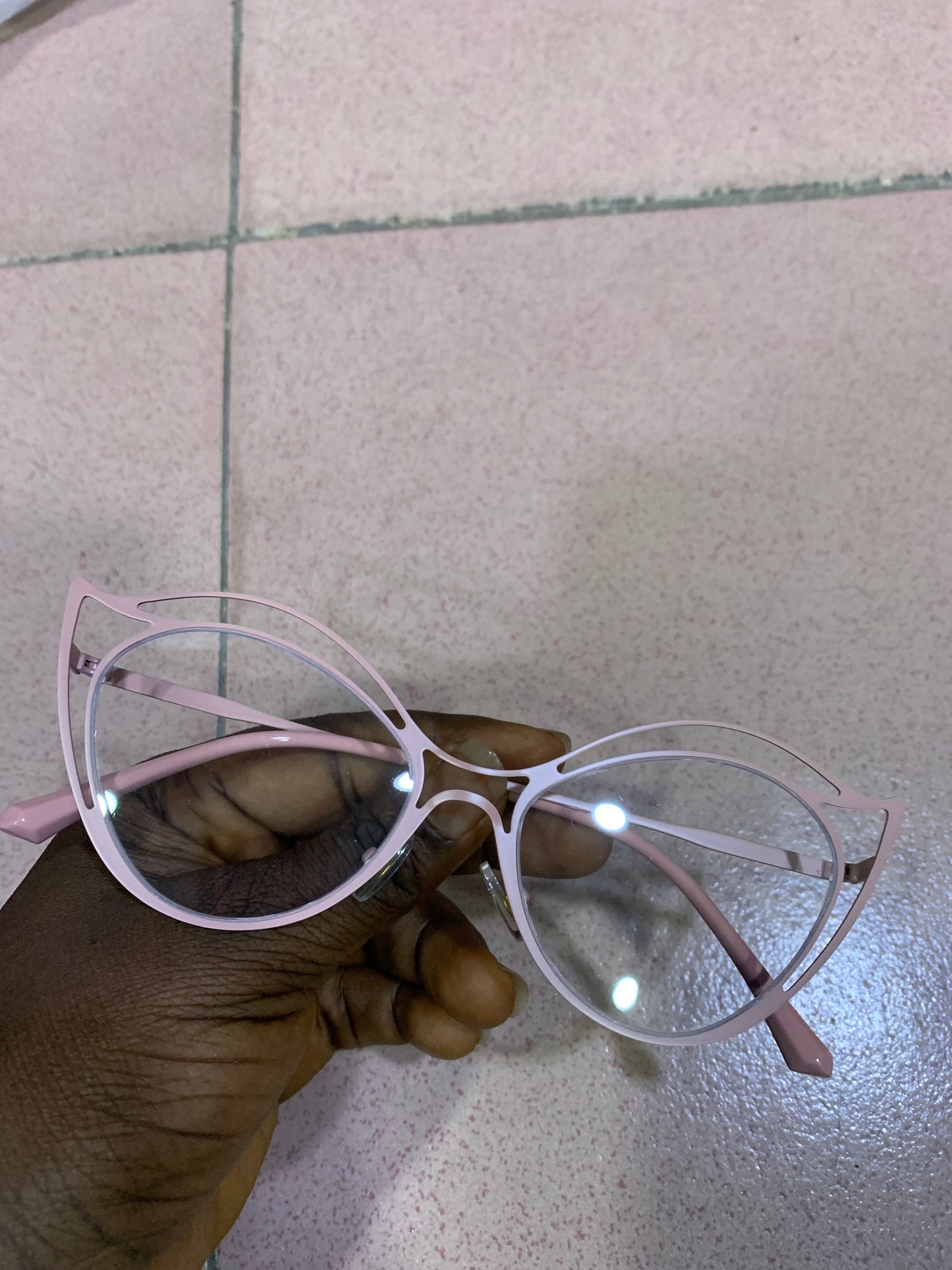 HIGH METAL CATEYE GLASSES