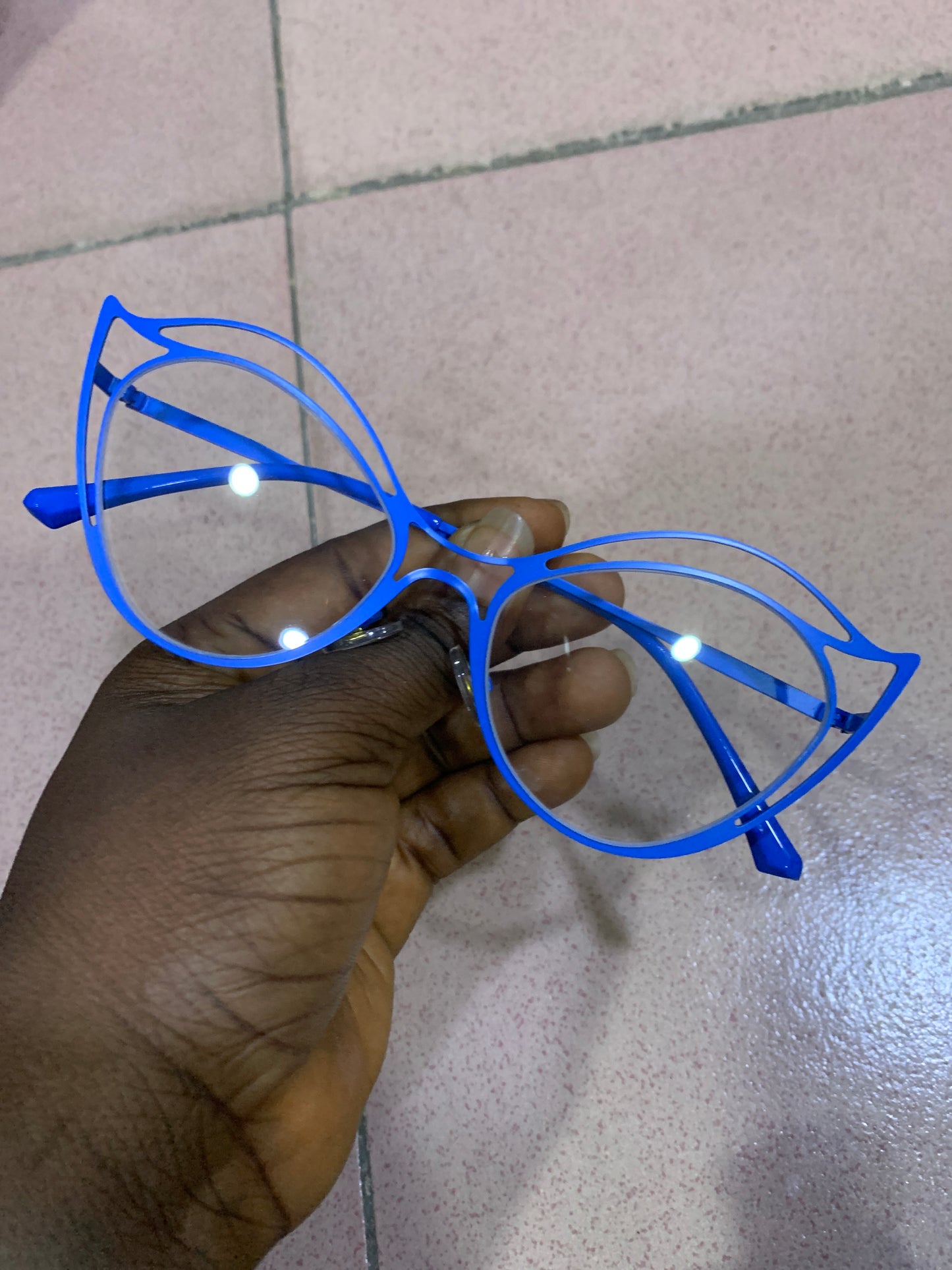 HIGH METAL CATEYE GLASSES