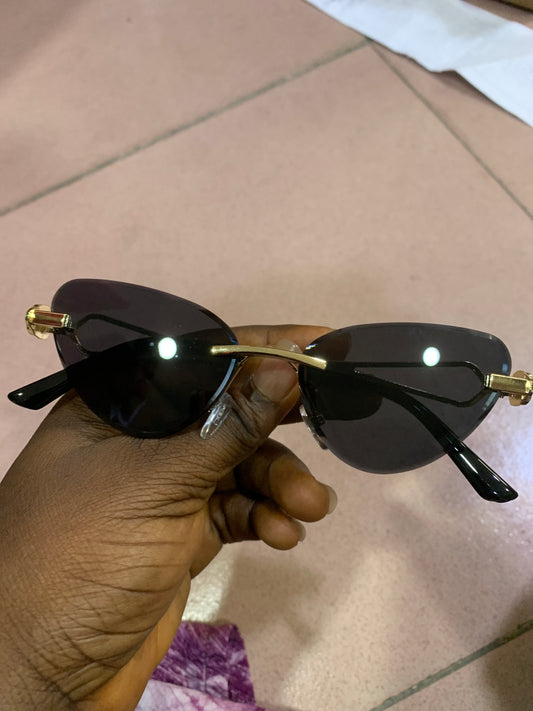 VIPER RIMLESS CATEYE SUNGLASSES