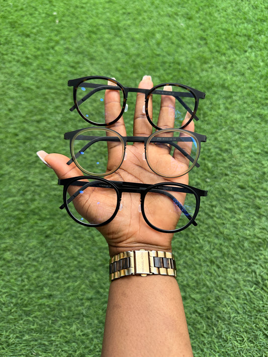 MATTE UNISEX TITANIUM NERD FRAME