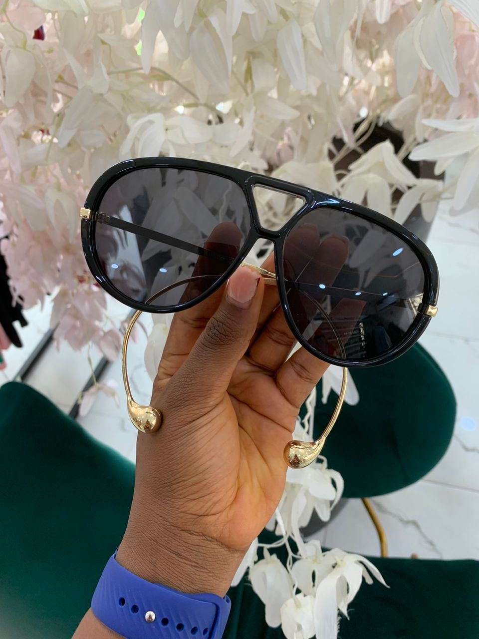 SAGE BALL TEMPLE AVIATOR SHADES